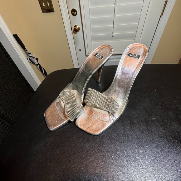 Stuart Weitzman size 10 silver sandal slipper - Picture 11 of 11